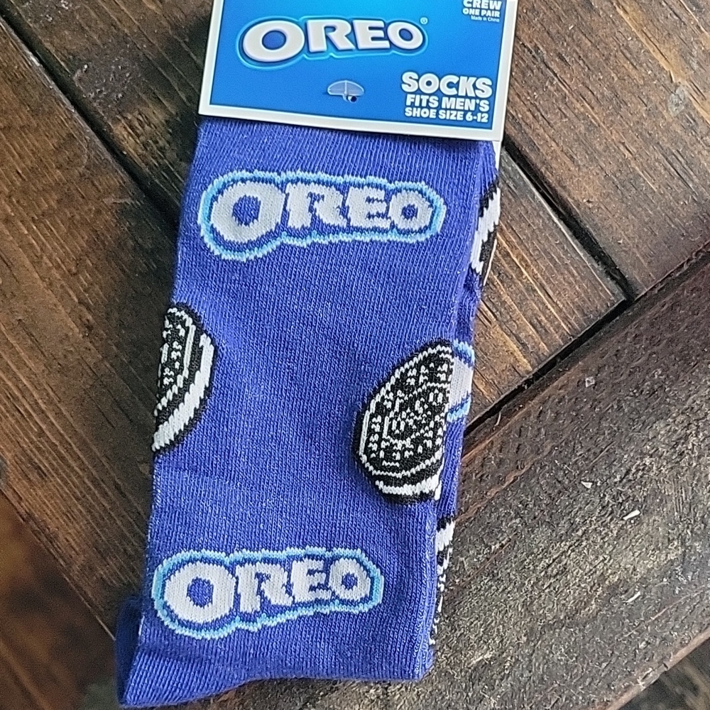 Blue and White Casual Socks